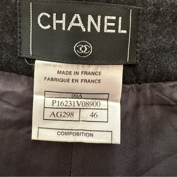 Chanel Vintage Wool Cashmere Blend Pants in black size 46 - Picture 6 of 8